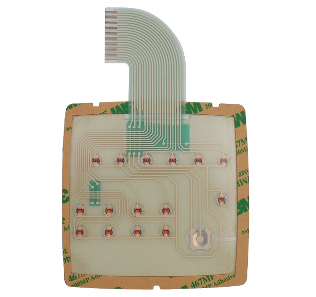 Interrupteur à membrane étanche intégré à LED